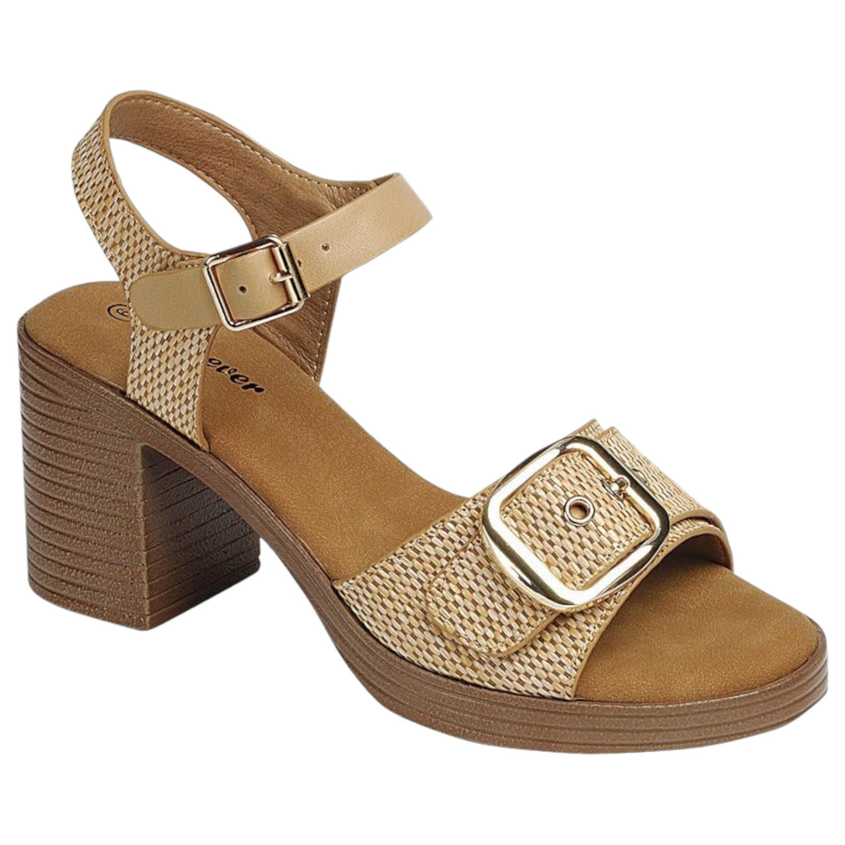 FOREVER FOREVER BUCKLE DETAIL BLOCK HEEL HIGHLAND-24