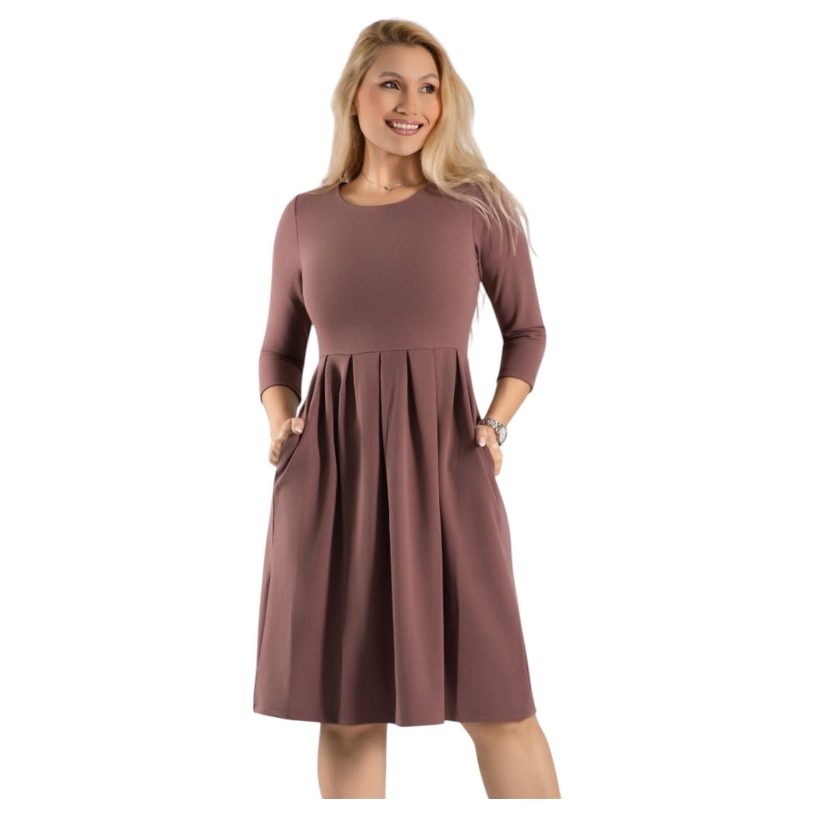 KIT CAT KIT CAT 3/4 SLEEVE DRESS B41793