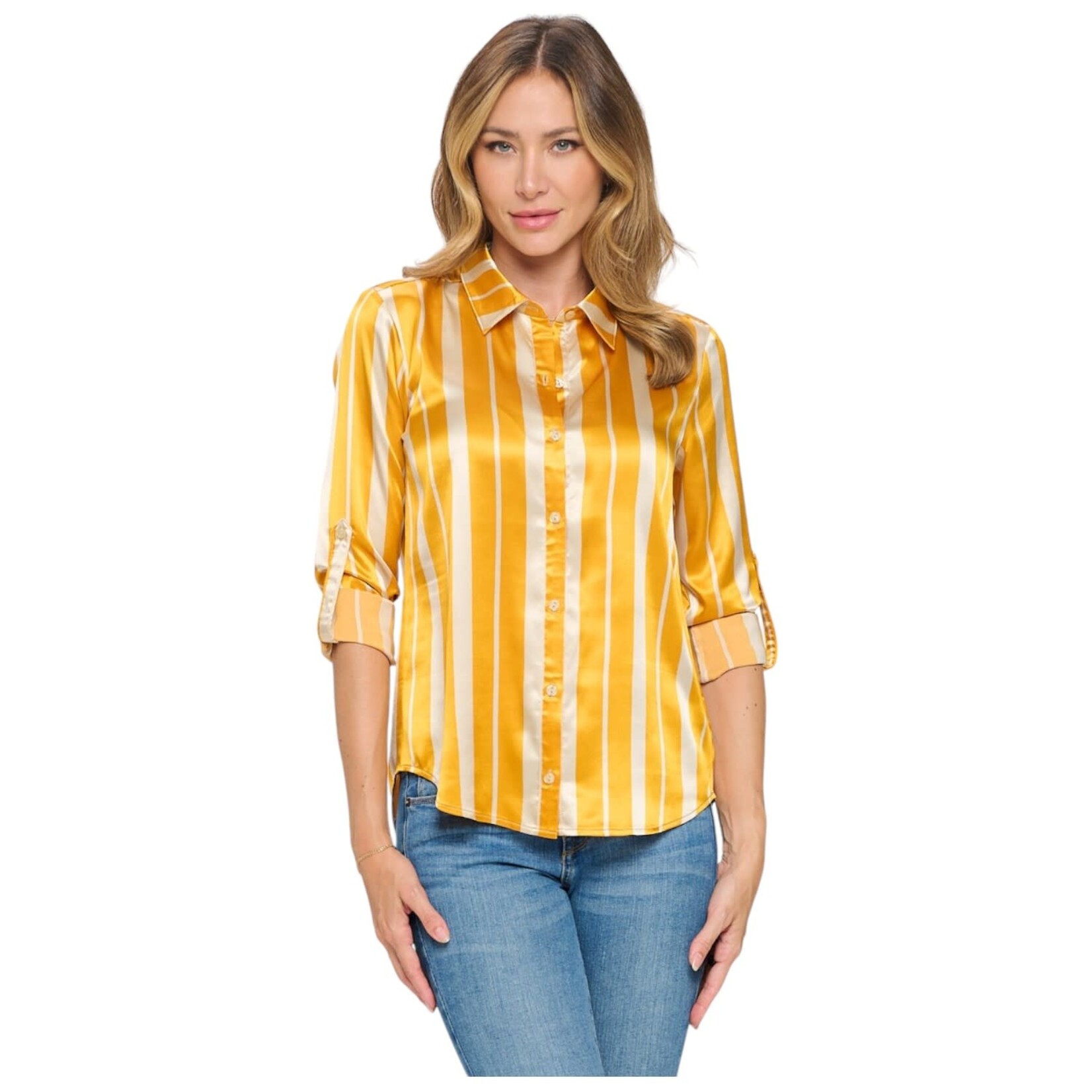 DNA DNA LONG SLEEVE BUTTON DOWN SHIRT 3481B-19143