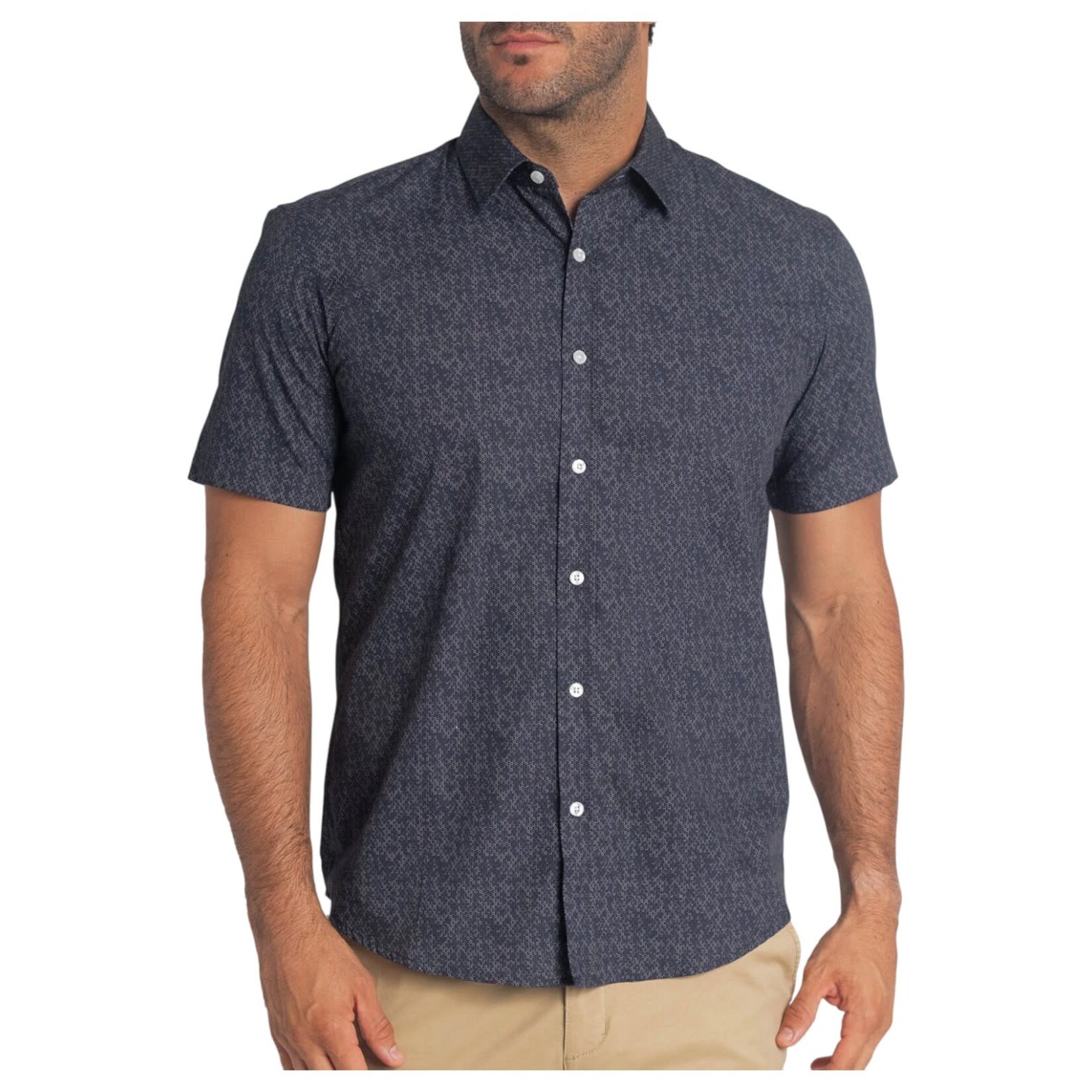 KENNETH COLE KENNETH COLE SHORT SLEEVE SHIRT KMS2025CAMSS-E