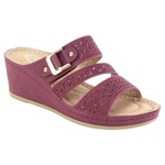 ATALINA ATALINA DOUBLE BAND LAZERCUT WEDGE WITH DIAGONAL STRAP DC9874