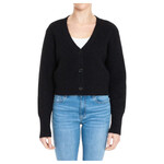 AMBIANCE APPAREL AMBIANCE COZY V-NECK LONG SLEEVE CROPPED CARDIGAN SWEATER 75646