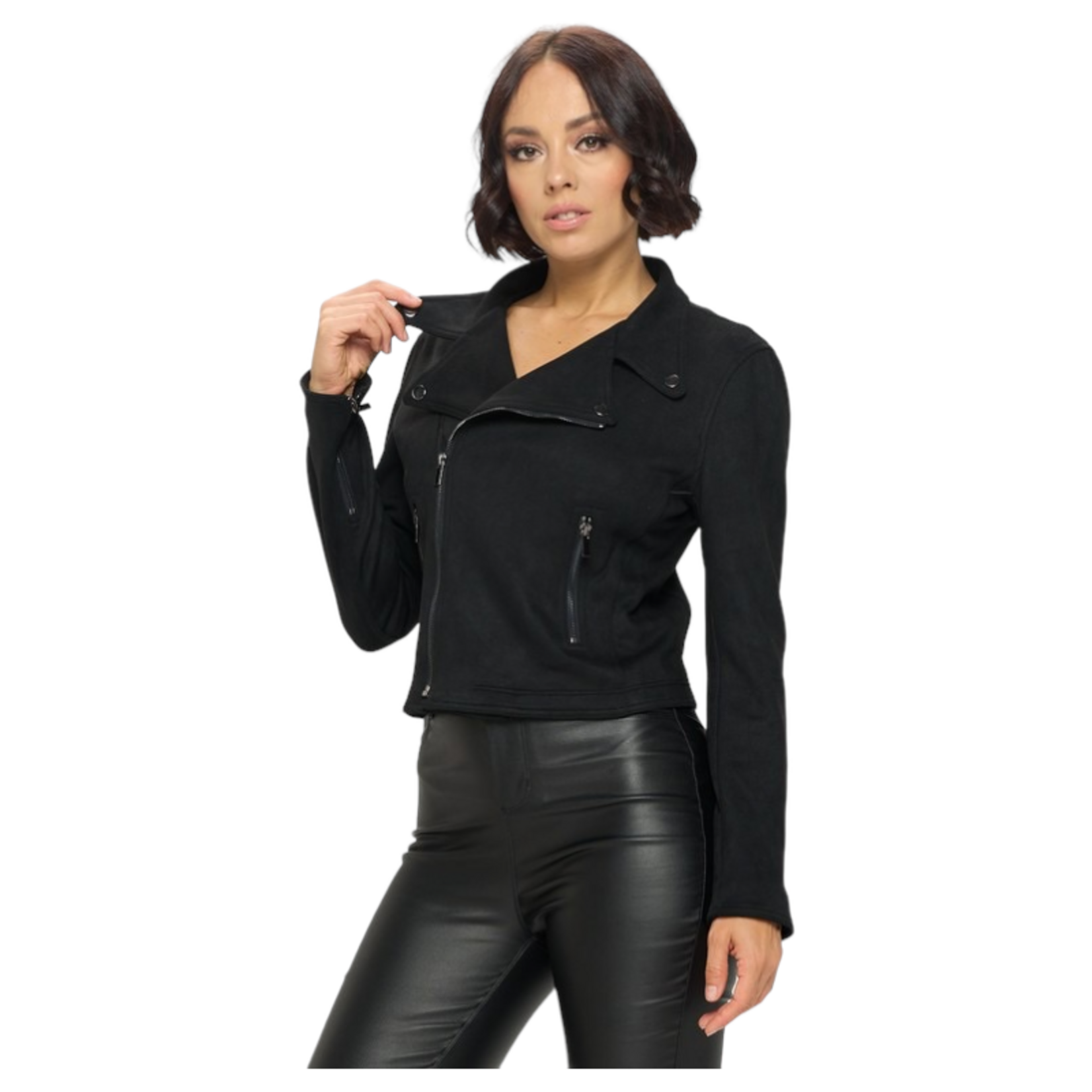 CHOCOLATE CHOCOLATE LONG SLEEVE SUEDE JACKET MJ5212