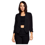 CHOCOLATE CHOCOLATE OPEN FRONT BLAZER HJ8023