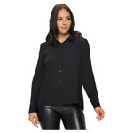 CHOCOLATE CHOCOLATE SOLID LONG SLEEVE BUTTON UP SHIRT MT3174