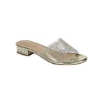 FOREVER FOREVER RHINESTONE CLEAR BAND LOW HEEL SPARK-26