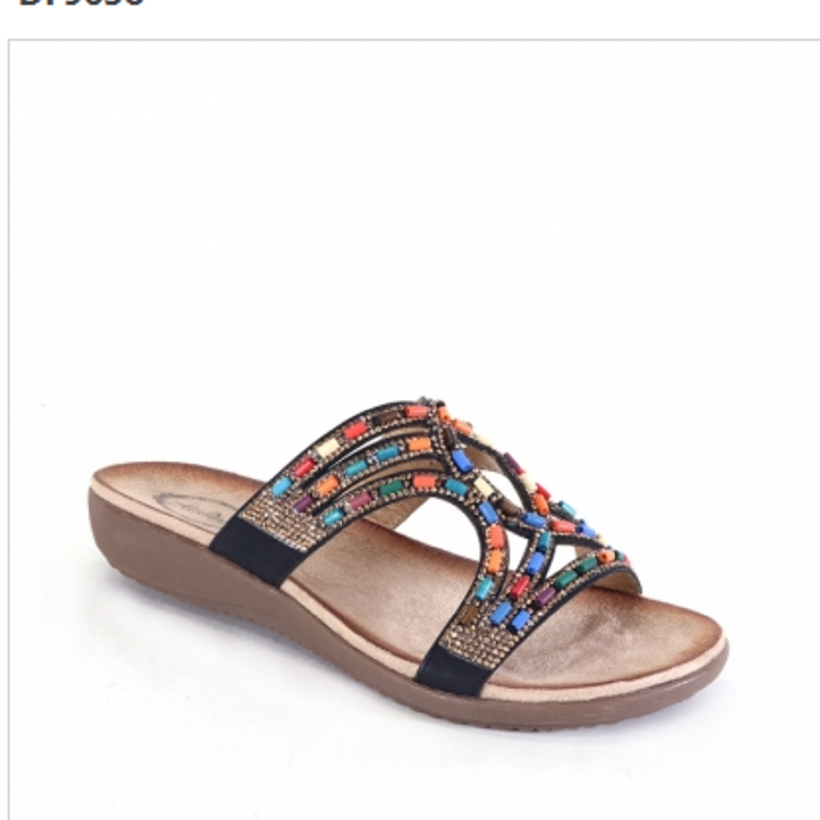 ATALINA ATALINA BEADED SLIDE SLIPPER DF9638