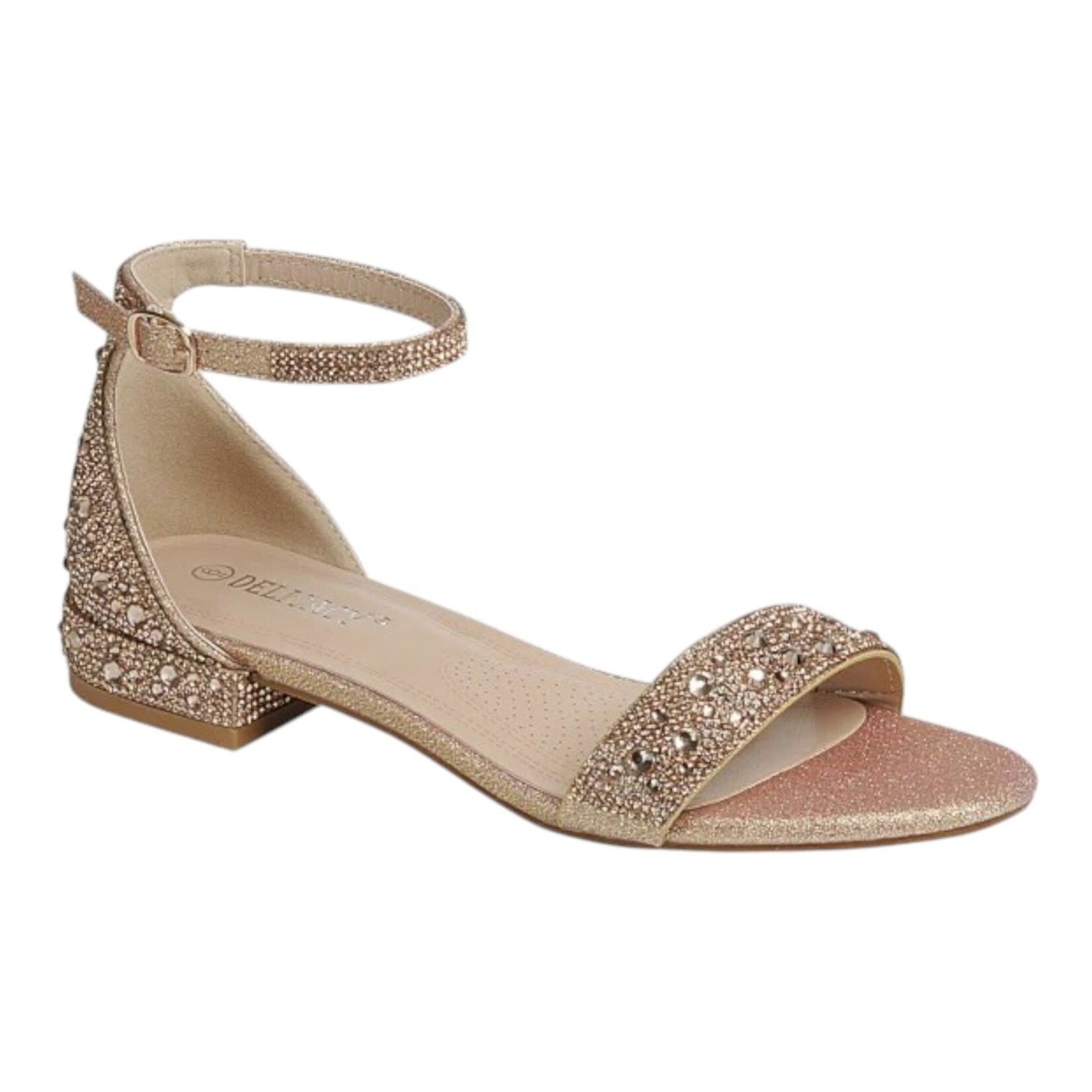 FOREVER FOREVER RHINESTONE CHUNKY LOW HEEL ENCIRCLE-30