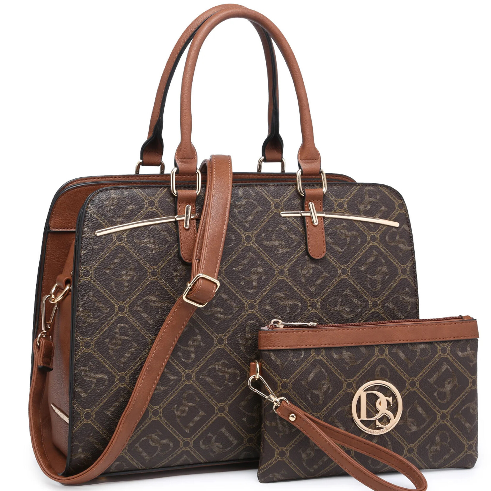 DASEIN DASEIN  SATCHEL WITH WRISTLET XL-DS-8043