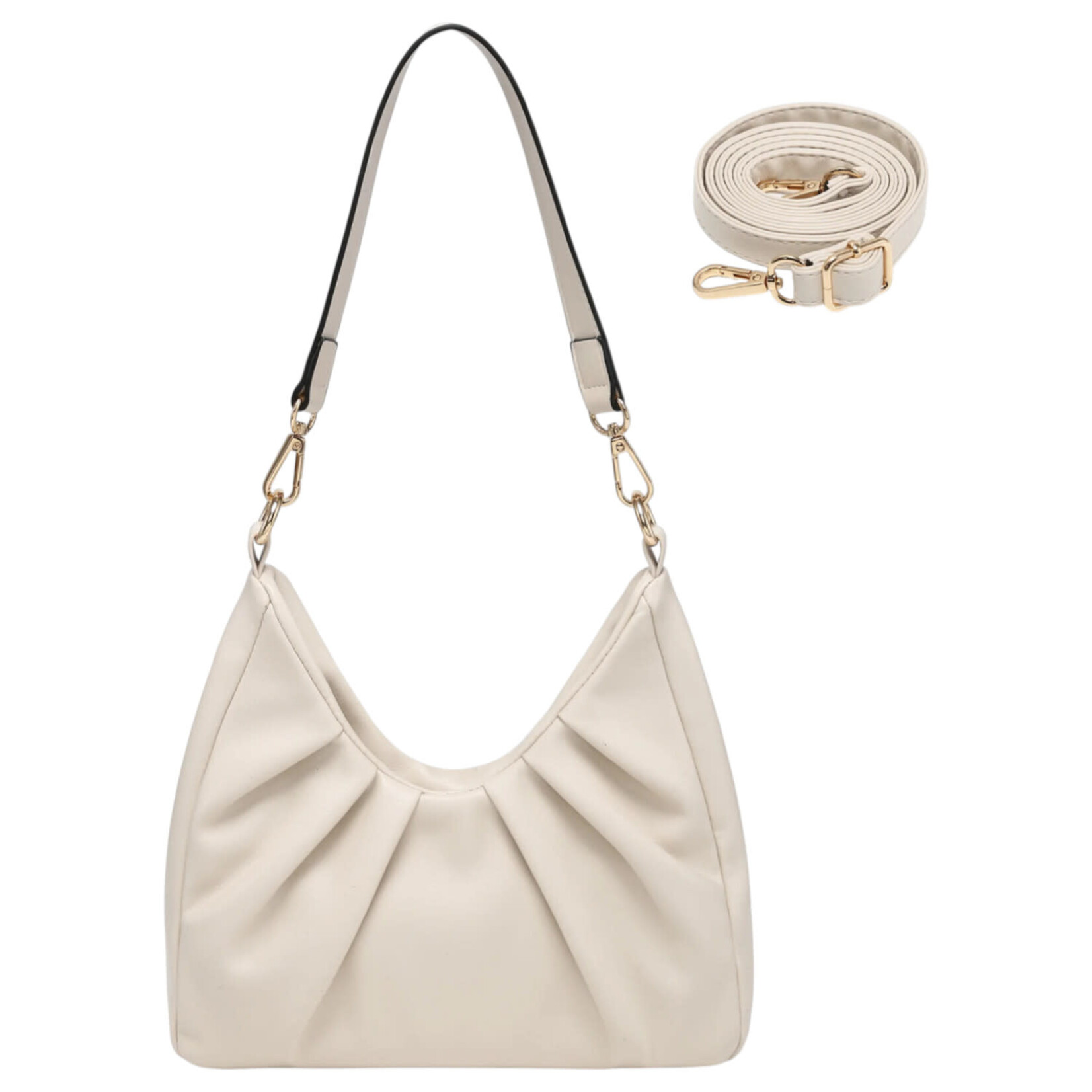 DASEIN DASEIN RUCHED SHOULDER BAG XL-18-7866