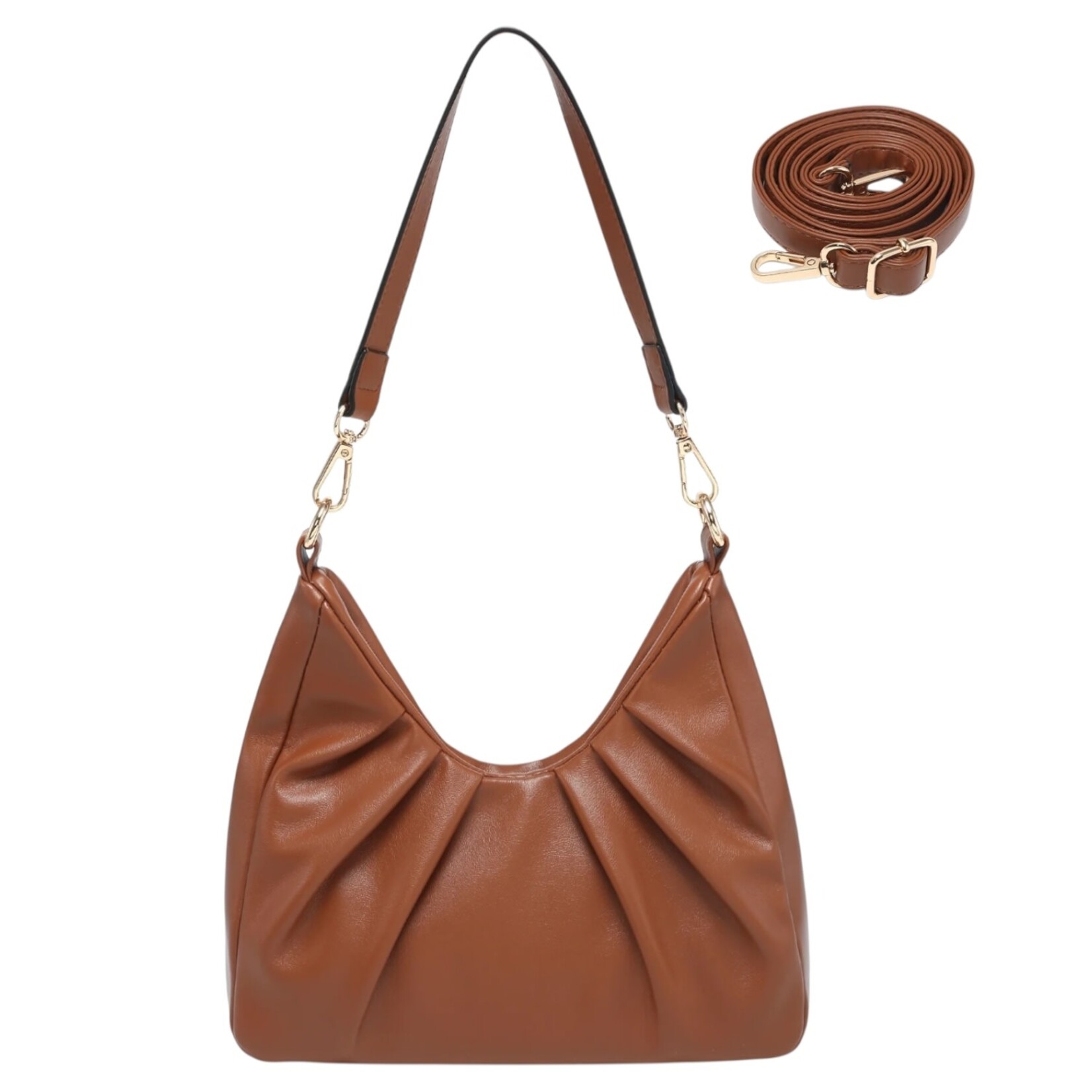 DASEIN DASEIN RUCHED SHOULDER BAG XL-18-7866