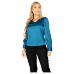KIT CAT KIT CAT SATIN LONG SLEEVE TOP B41234