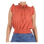 COZZI COZZI WAIST BAND CAP SLEEVE TOP SJ-953