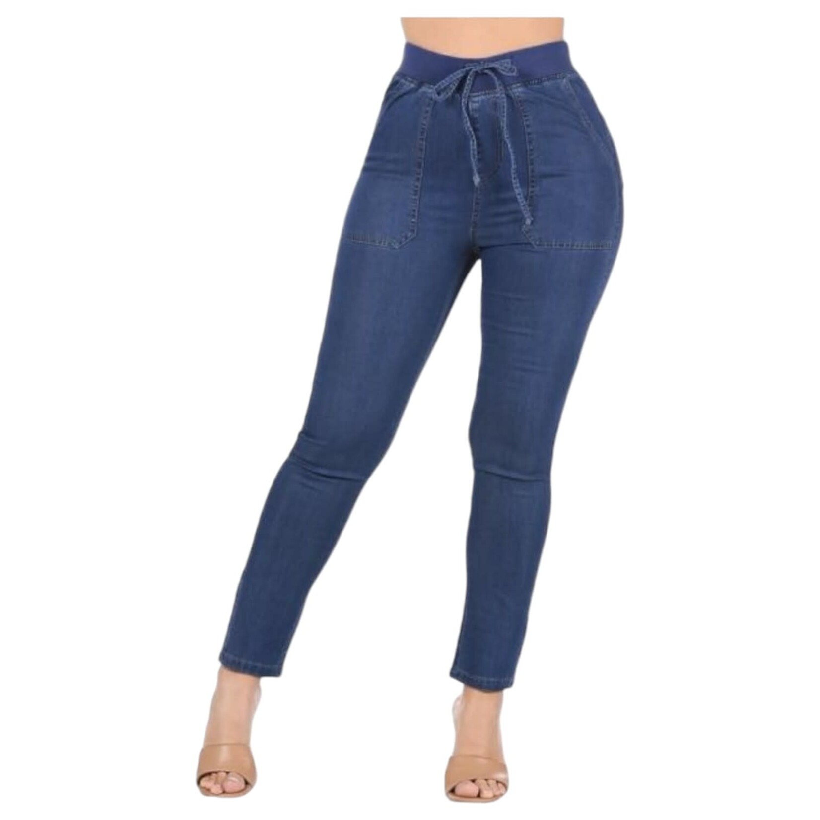 COZZI COZZI TENCEL PULL UP SKINNY JEAN AS-193