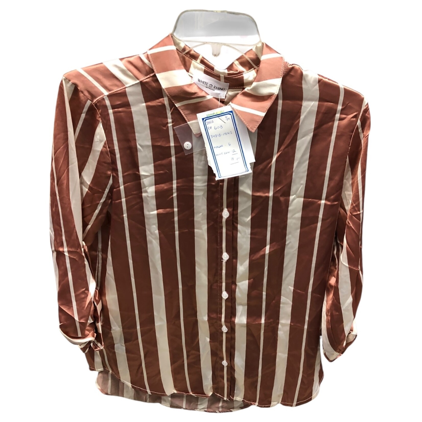 WHITE RHINO WHITE RHINO LONG SLEEVE BUTTON DOWN SHIRT 3481B-19143