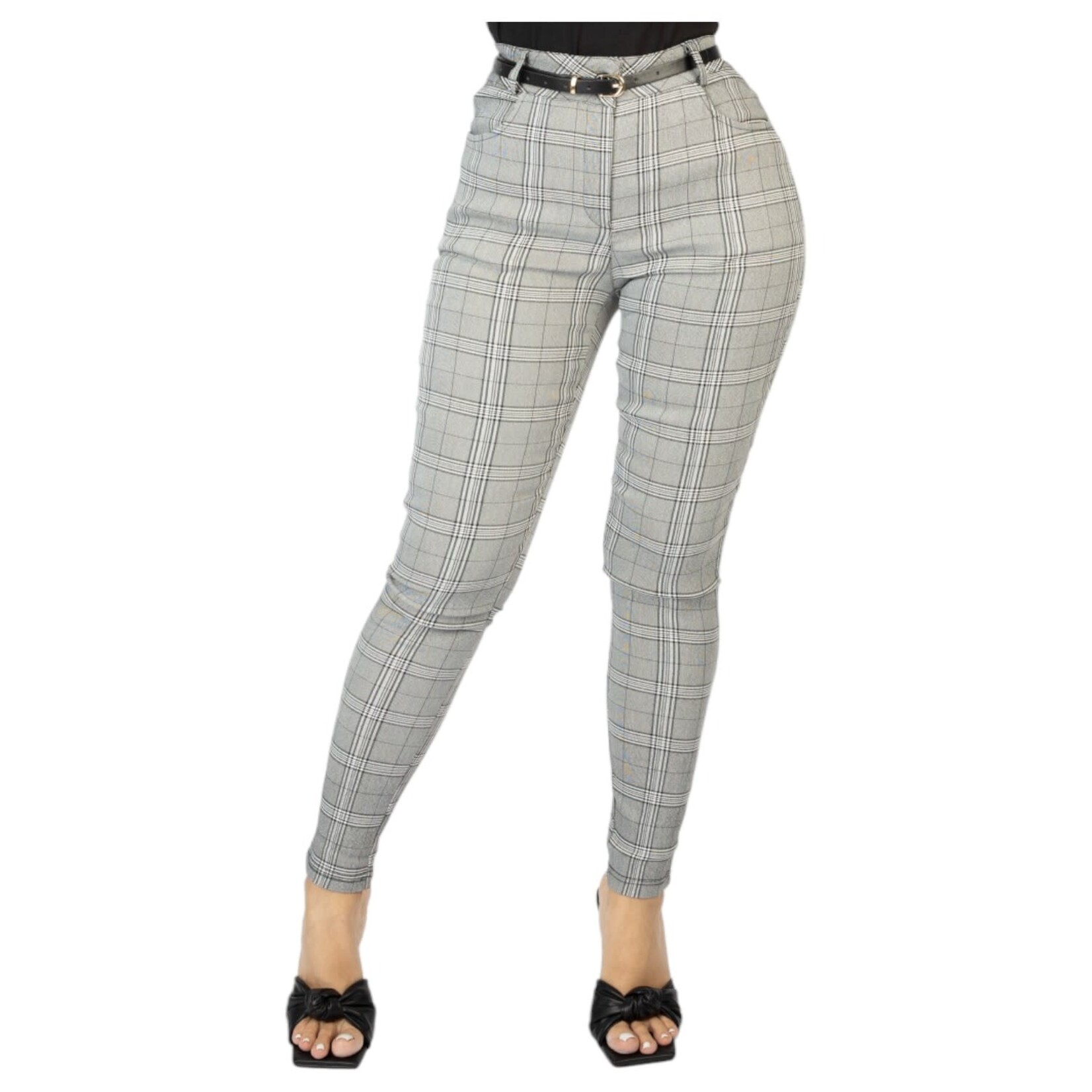 KIT CAT KIT CAT BELTED SKINNY DRESSPANT A41206