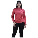 CHOCOLATE ITALY CHOCOLATE ITALY POLKA DOT LONG SLEEVE TOP B16610