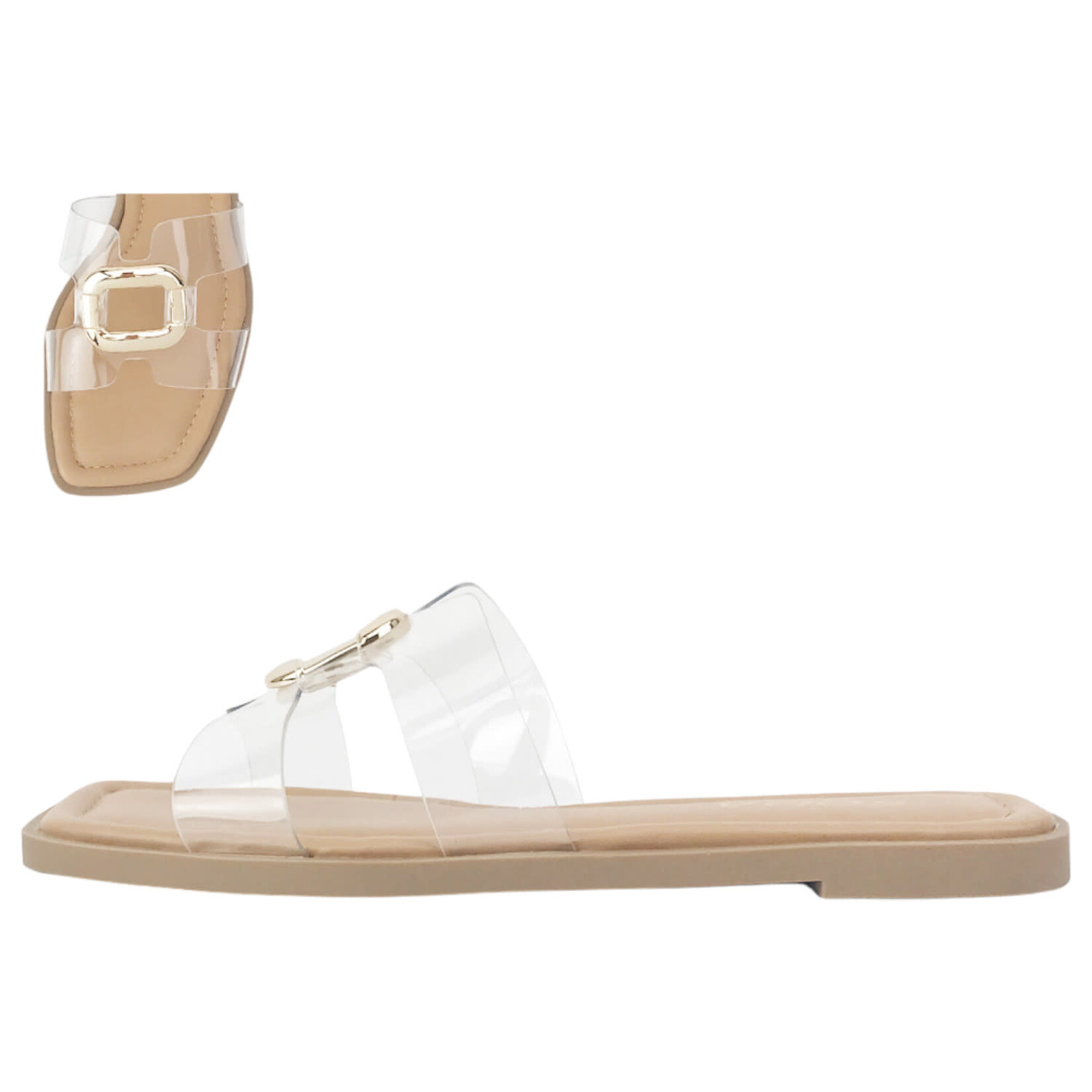 SODA SODA GOLD LOOP SLIDE SLIPPER FENG