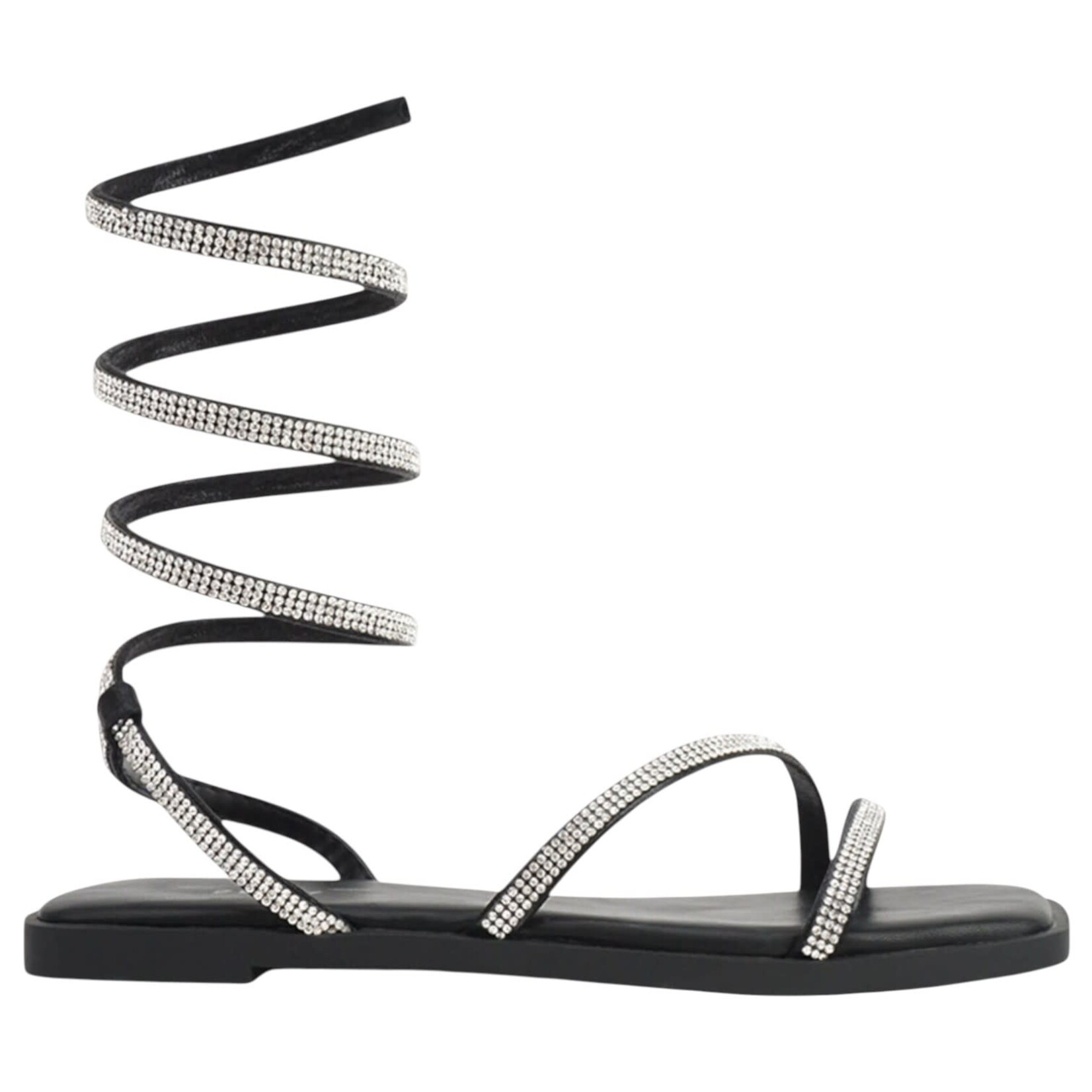 SODA SODA RHINESTONE SPIRAL WRAP SANDAL JUDIE