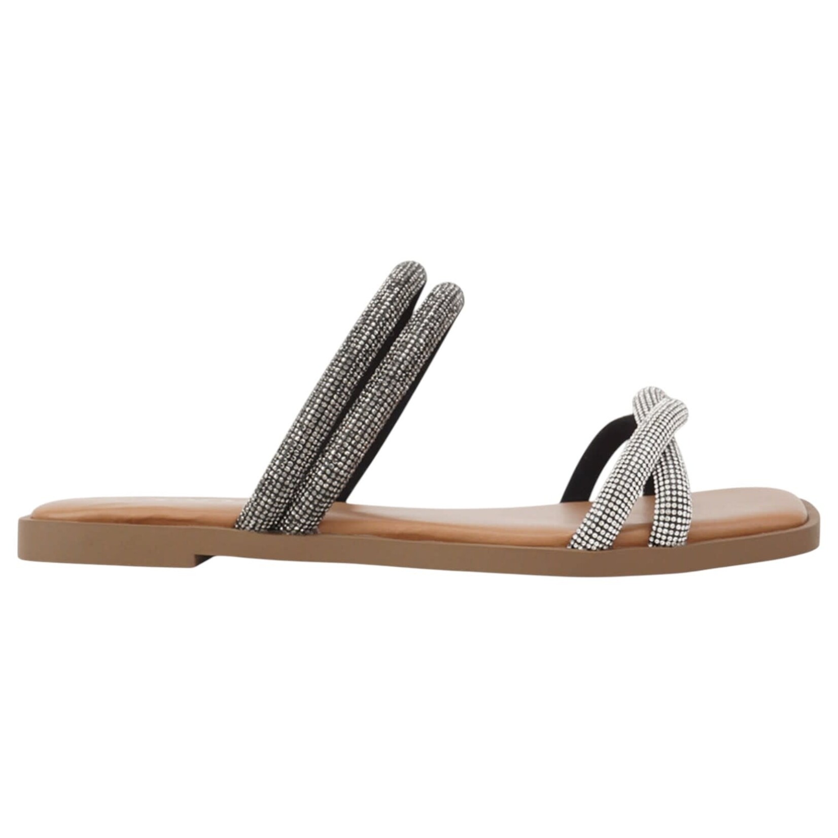 SODA SODA RHINESTONE DOUBLE BAND SLIPPER COMBINE