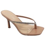 ANNE MICHELLE ANNE MICHELLE RHINESTONE THONG HEEL SLIPPER ZEAL-46