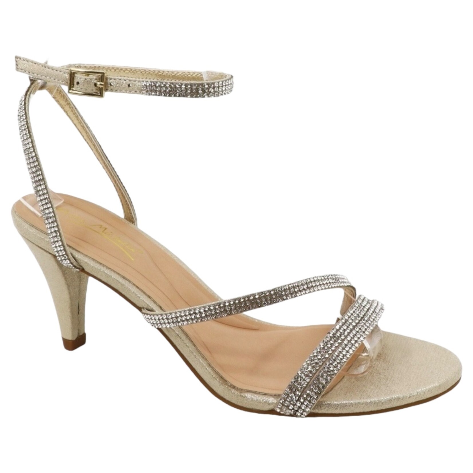 ANNE MICHELLE ANNE MICHELLE RHINESTONE STRAPPY SLINGBACK SLIP-04X