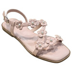 BAMBOO BAMBOO ASYMMETRICAL FLORAL SANDAL IDEA-38