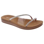 TOP MODA TOP MODA CLEAR RHINESTONE SLIDE SLIPPER SOL-52