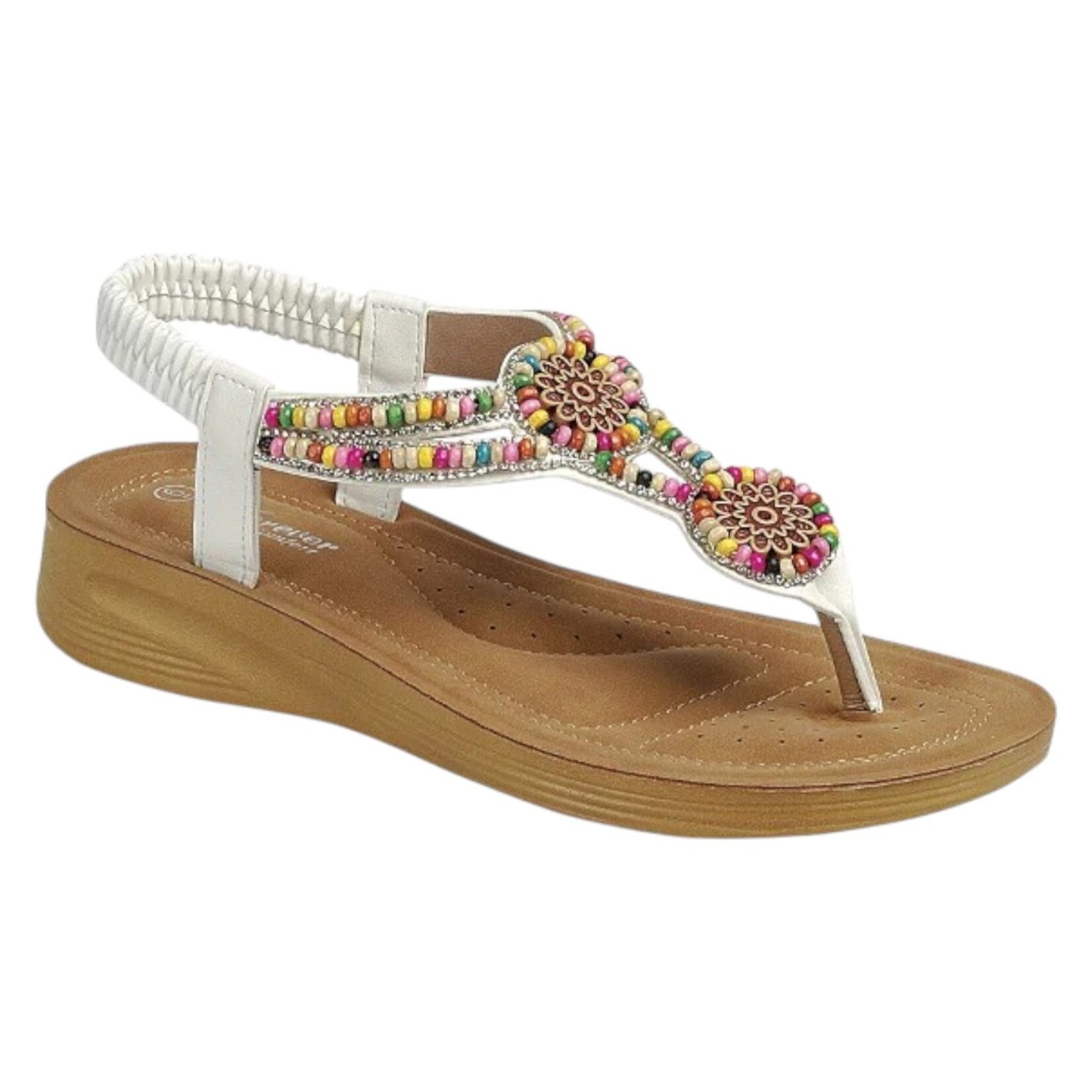 FOREVER FOREVER BEADED THONG SANDAL ETHNIC-67