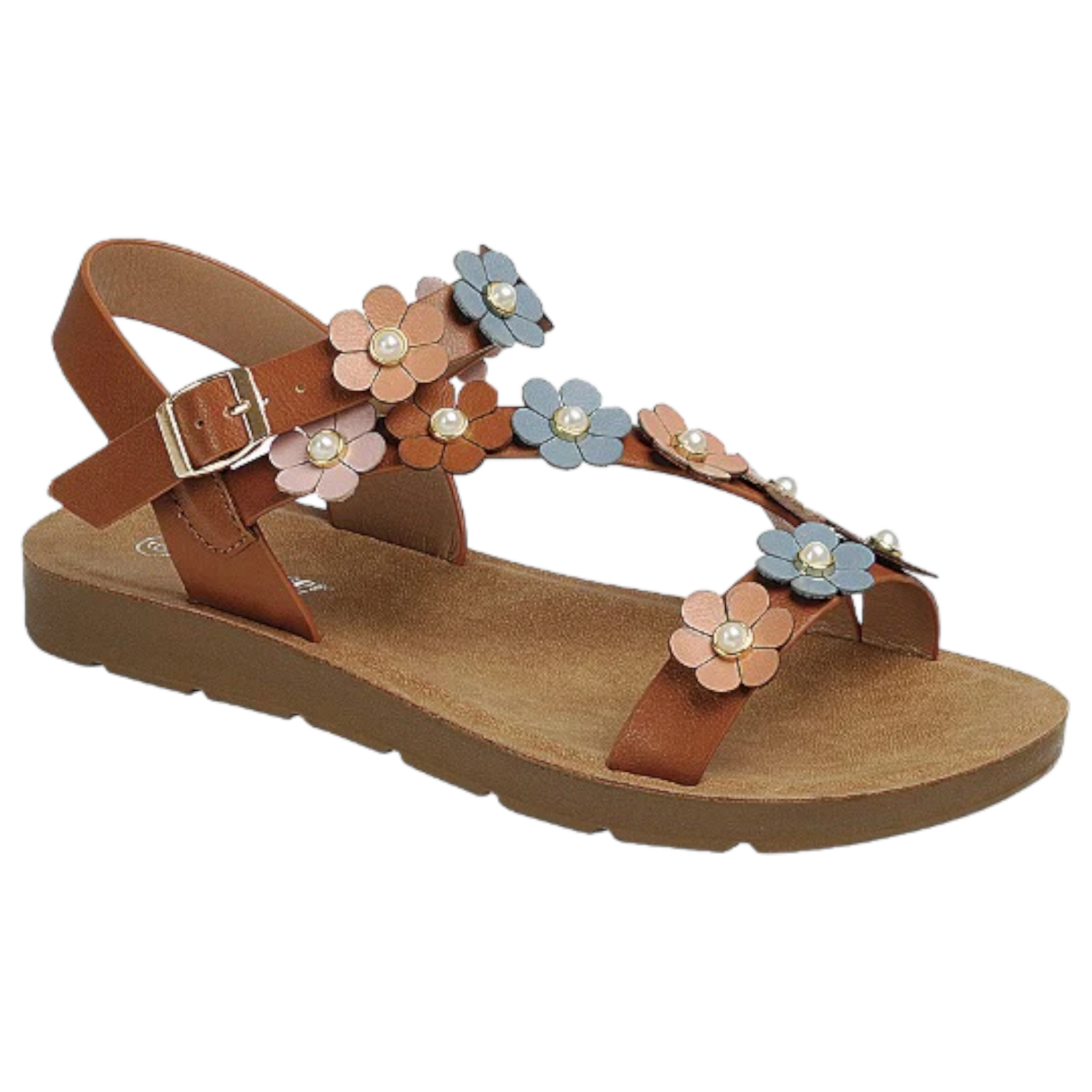 FOREVER FOREVER FLOWER DETAIL SANDAL REFORM-107