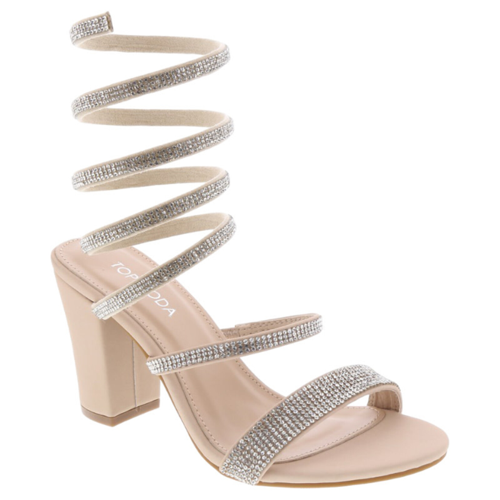 TOP MODA TOP MODA SPIRAL WRAP BLOCK HEEL HANNAH-5