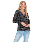 PERSEPTION PERSEPTION CUFFED 3/4 SLEEVE TOP TP-MS-1422-A