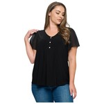 PERSEPTION PERSEPTION PLUS SHEER SHORT SLEEVE TOP TP-WM-1865