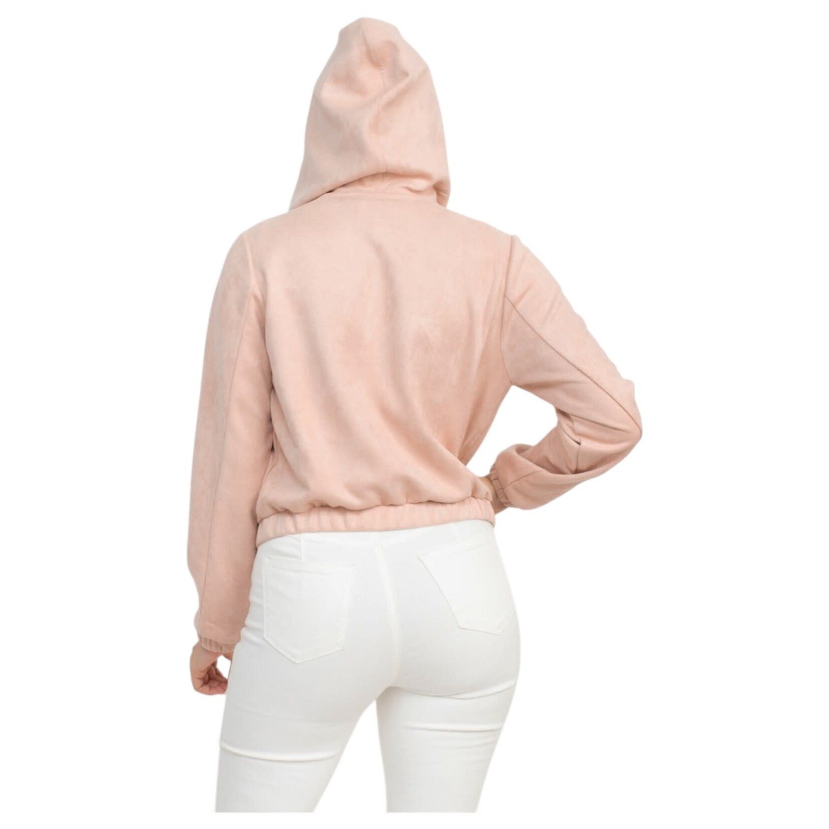 IRIS IRIS SUEDE ZIP-UP HOODIE HMJ20822