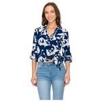 DNA DNA ROLL LONG SLEEVE WRAP TOP 4479T-23061