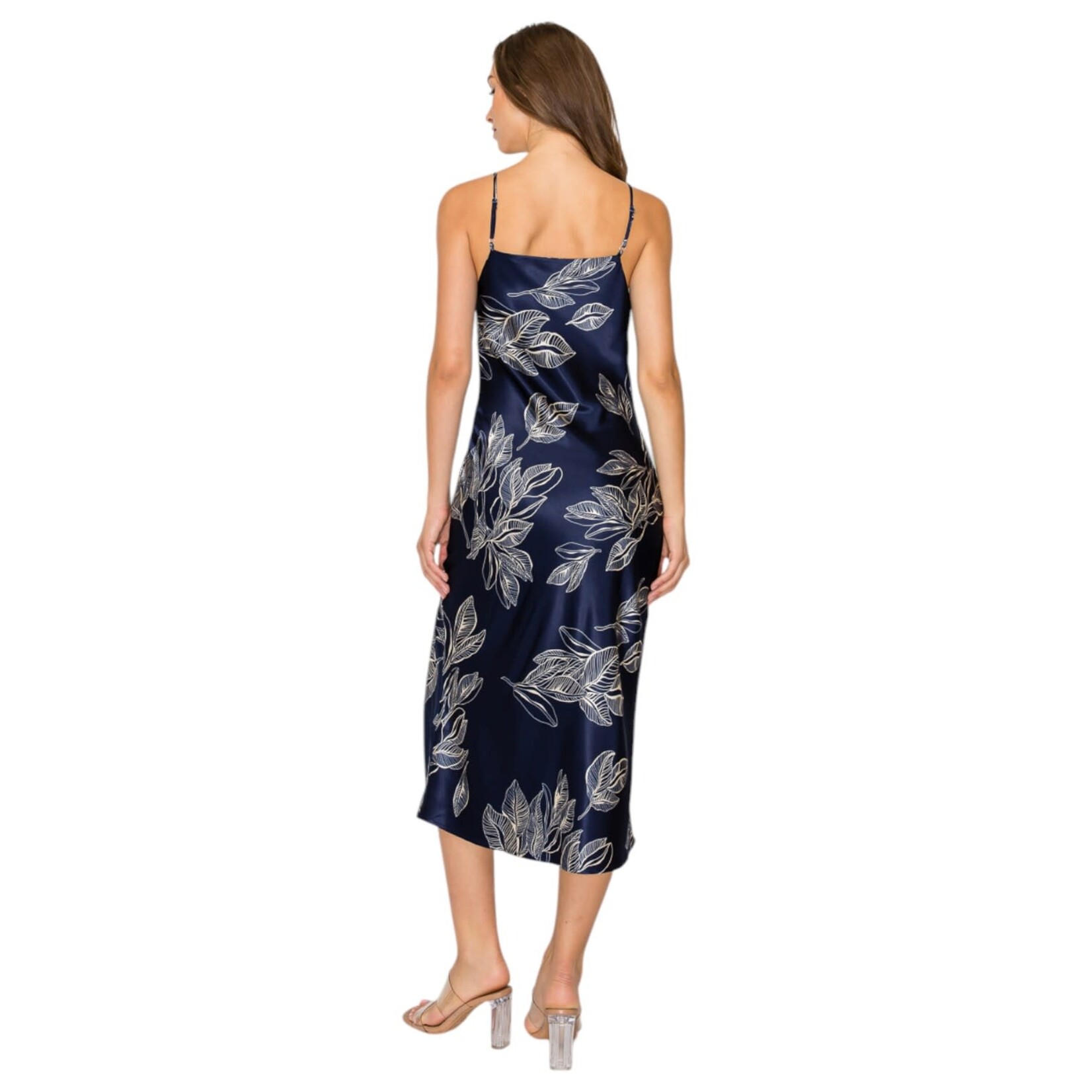 DNA DNA SATIN CAMI COWL NECK DRESS 4431D-24048