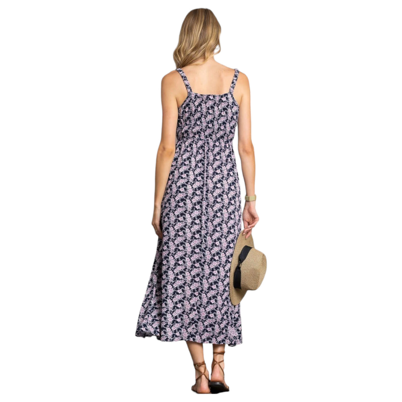 BLUSH BJ BLUSH BJ STRAP FLORAL MAXI DRESS D4087ST