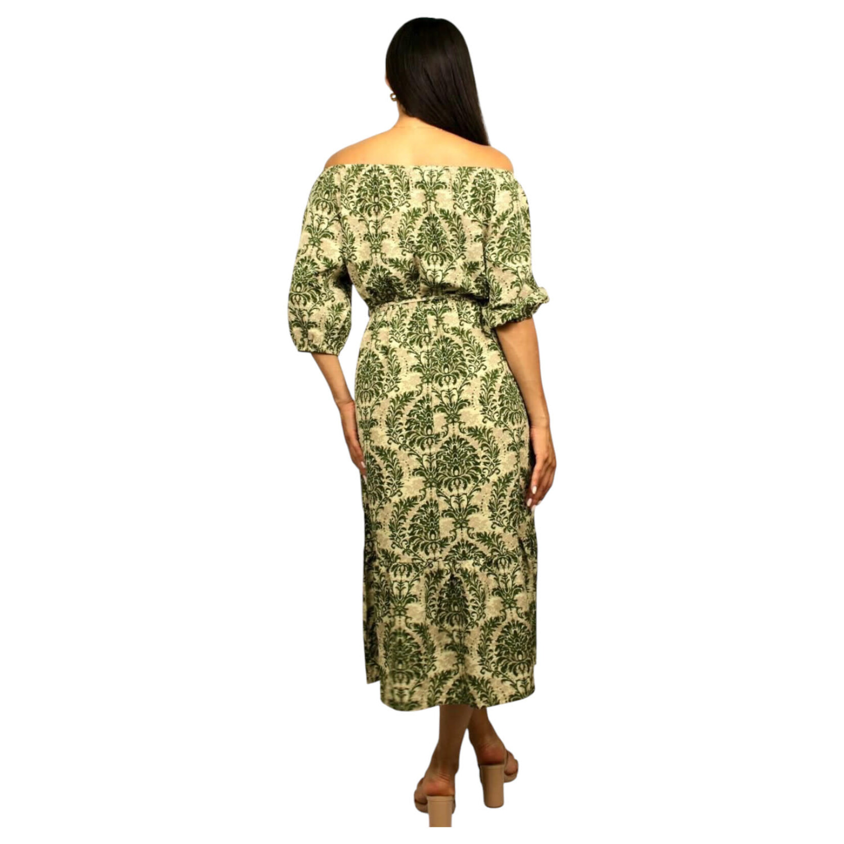 MISS KELLY MISS KELLY OFF SHOULDER MAXI DRESS SD5007