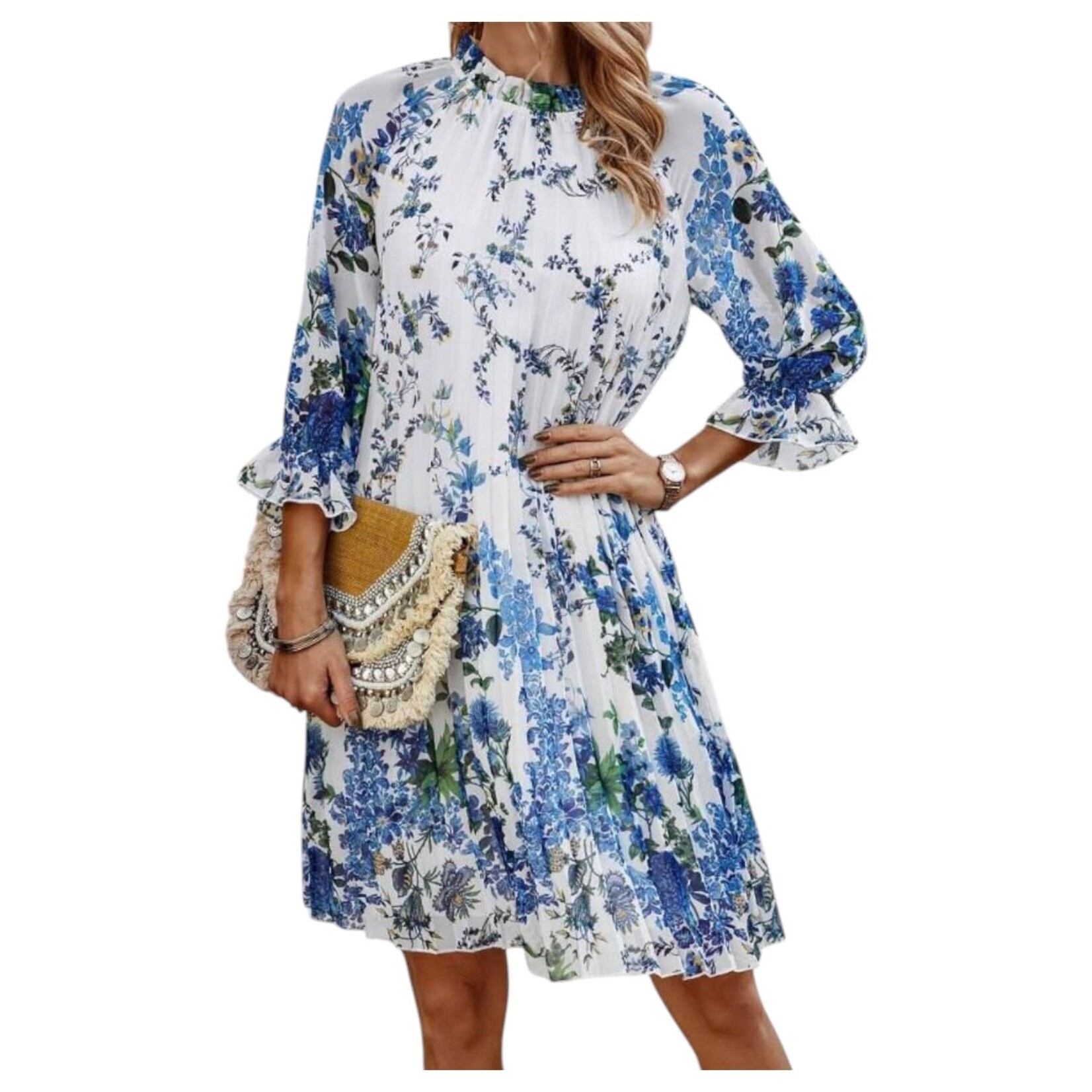 MISS KELLY MISS KELLY LONG SLEEVE MIDI DRESS SD4760