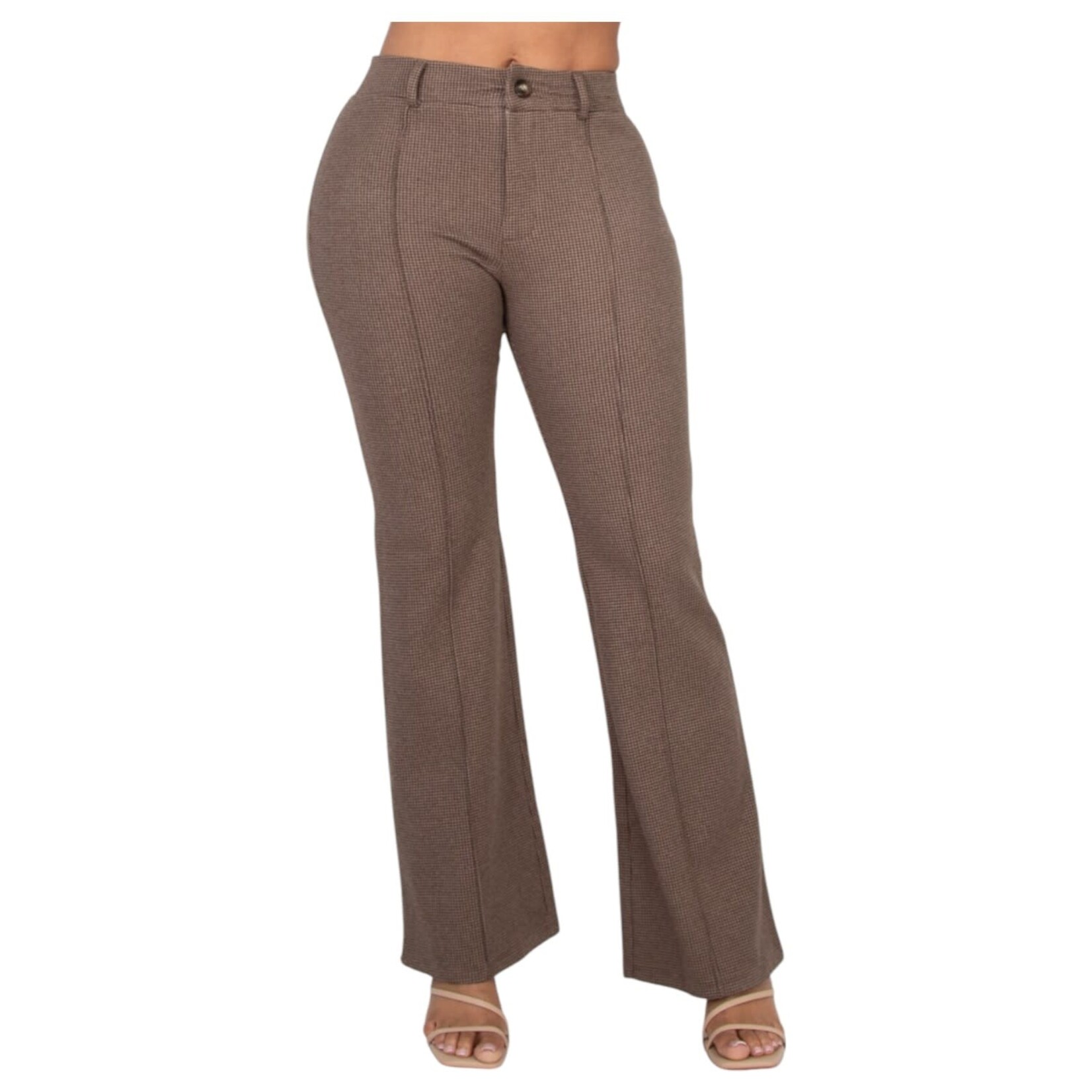 IRIS IRIS HOUNDSTOOTH FIT & FLARE DRESSPANT IP9140