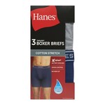 HANES HANES TAGLESS 3-PACK STRETCH BOXER BRIEFS STRBA3