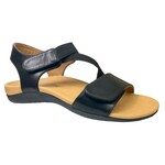 CITY CLASSIFIED CITY CLASSIFIED VELCRO ANKLE STRAP SANDAL W/ DIAGONAL STRAP COUNTER