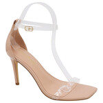 ANNE MICHELLE ANNE MICHELLE CLEAR STRAP SLINGBACK HEEL ONE-05