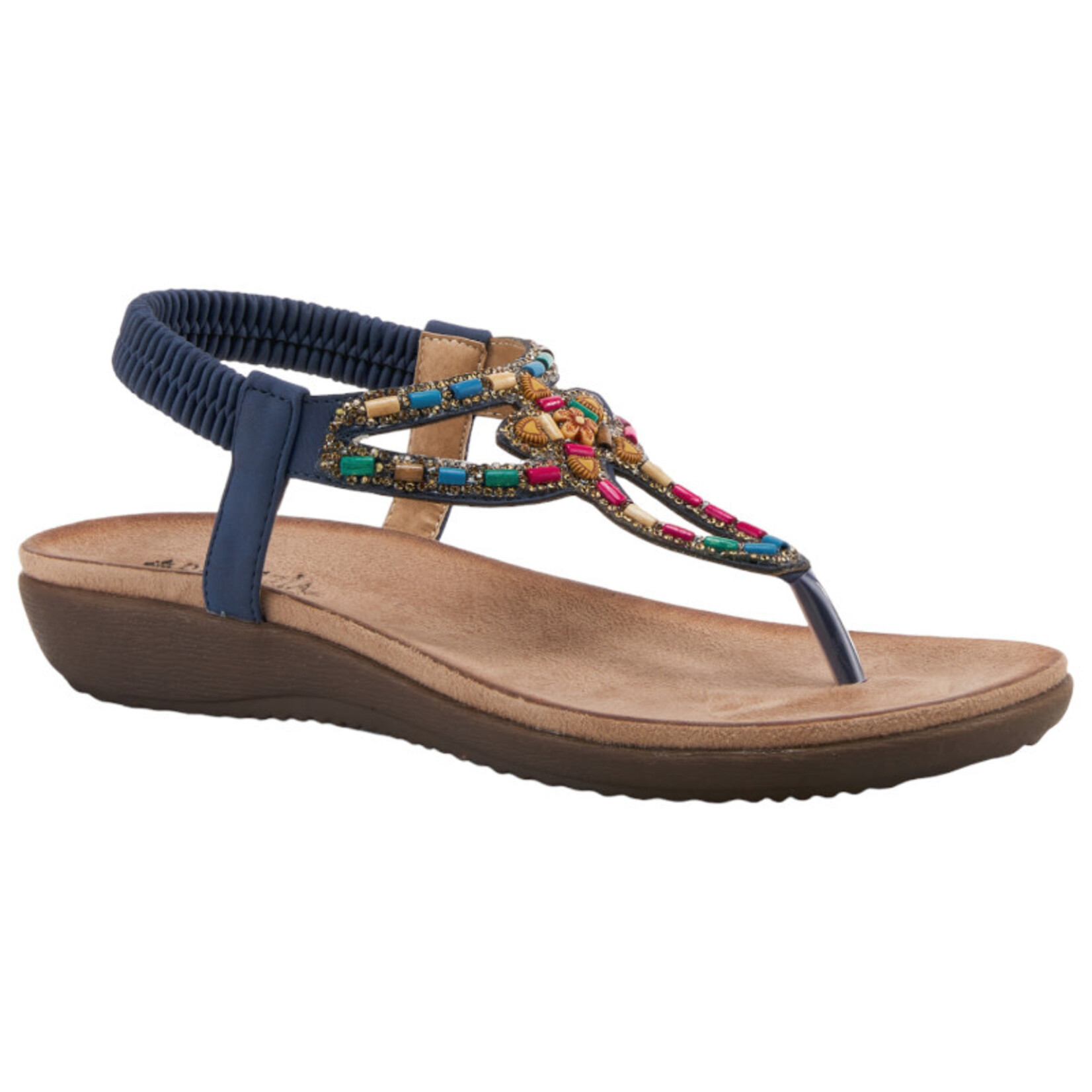 PATRIZIA PATRIZIA BEADED THONG SANDAL CREMA