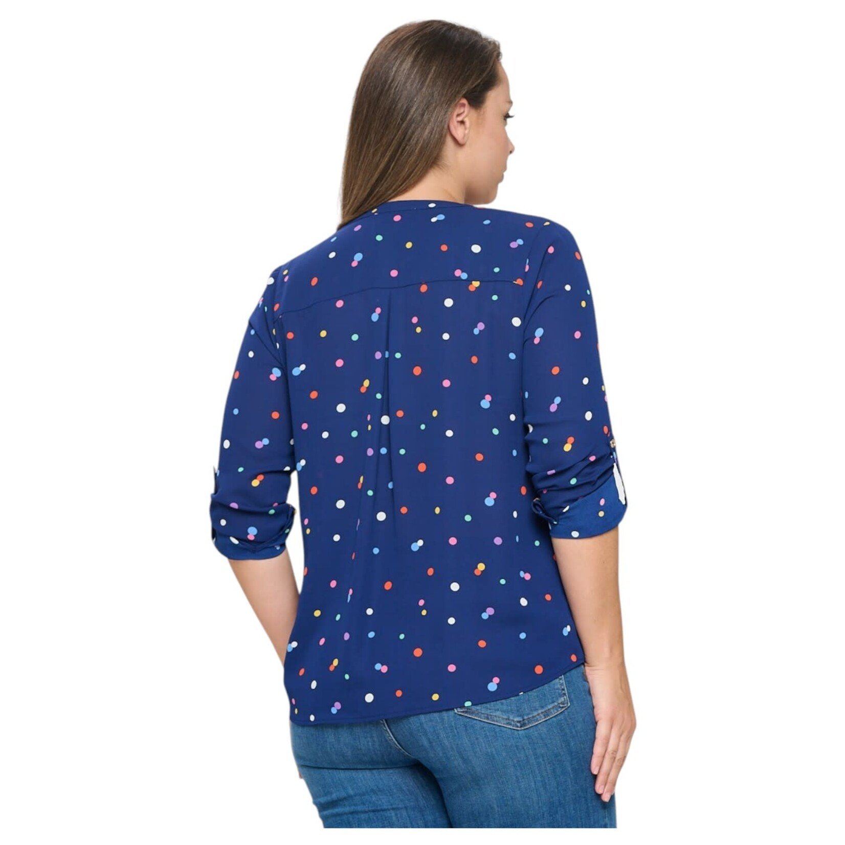 DNA DNA PLUS SIZE 3/4 SLEEVE TOP 3442XT-17294