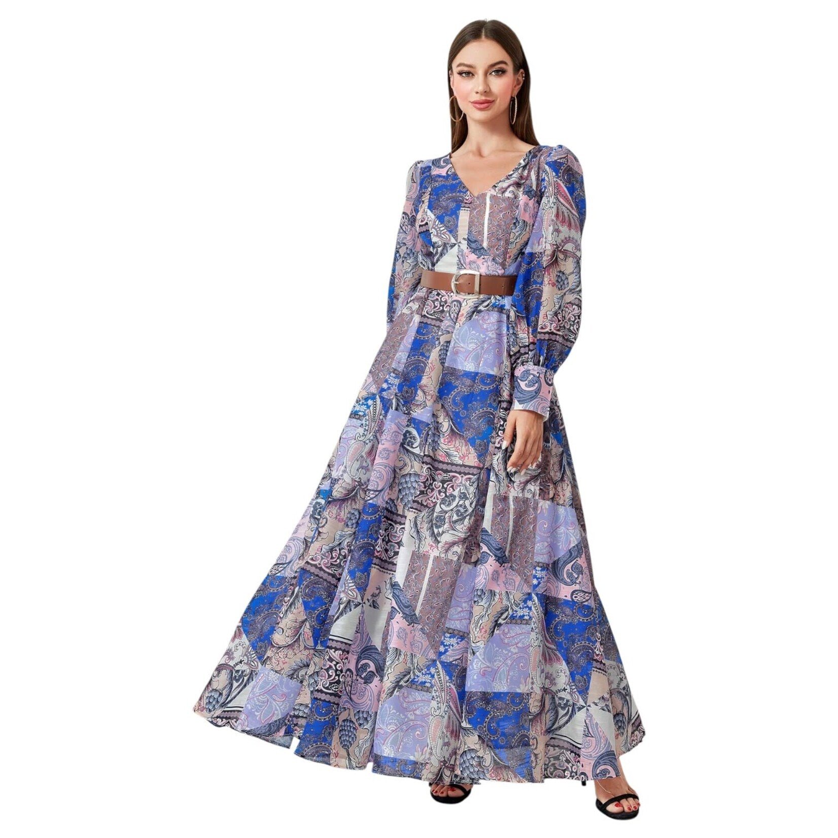 MISS KELLY MISS KELLY  LONG SLEEVE MAXI DRESS SD5091