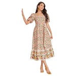 MISS KELLY MISS KELLY PUFFY SLEEVE MAXI DRESS SD5349