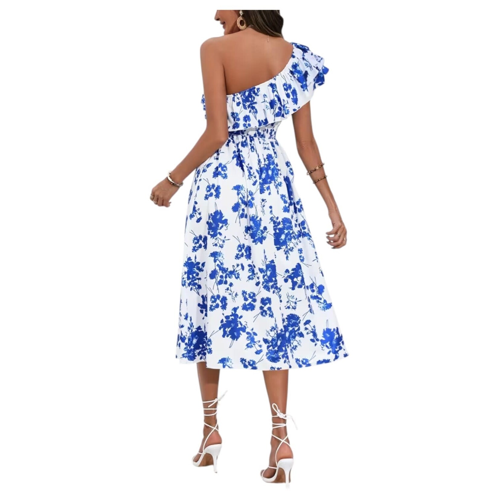 MISS KELLY MISS KELLY RUFFLE ONE SHOULDER DRESS SD5247