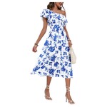 MISS KELLY MISS KELLY RUFFLE ONE SHOULDER DRESS SD5247