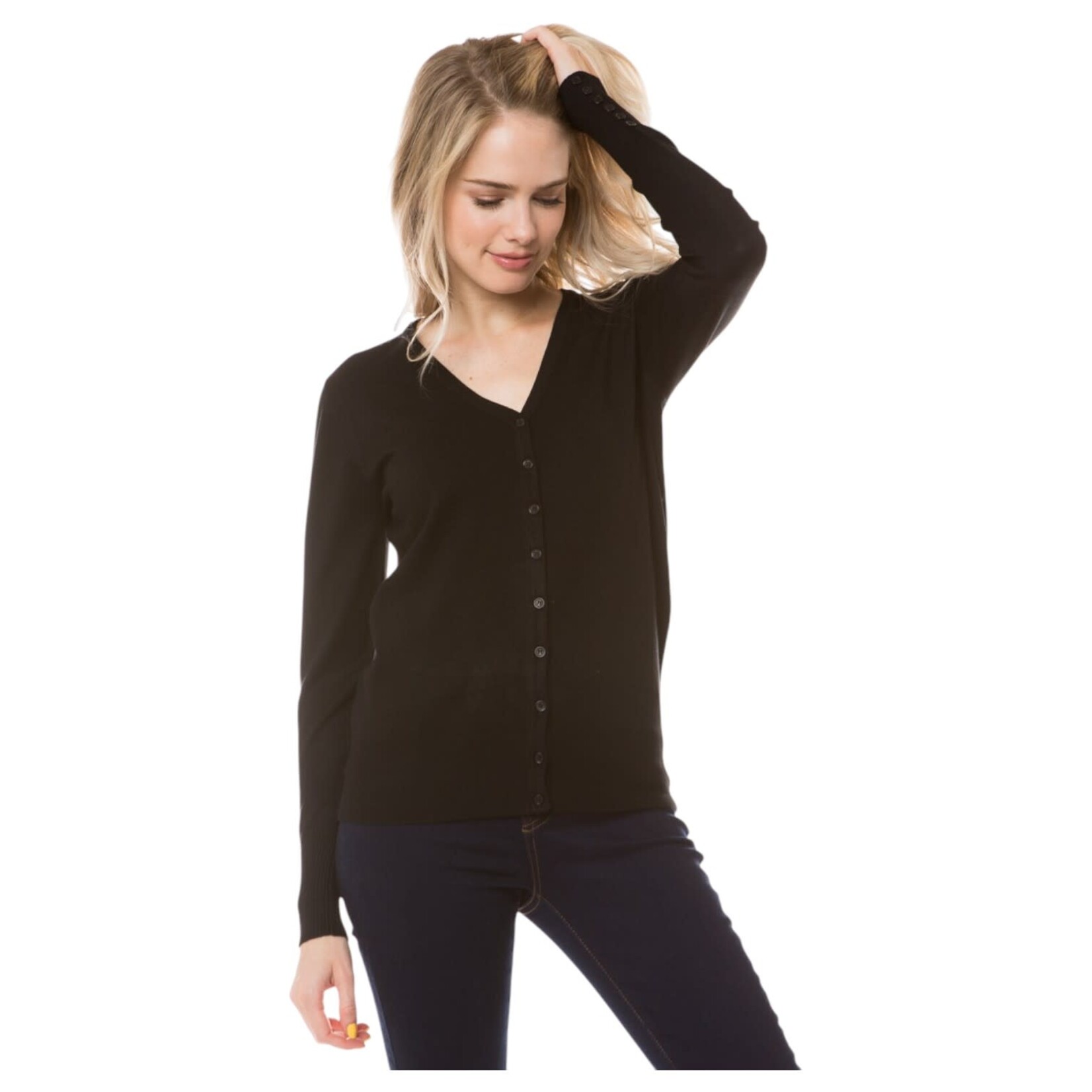 CIELO CIELO BUTTON UP LONG SLEEVE CARDIGAN SW2050